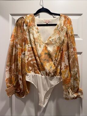 Flying Tomato Floral Bohemian Style Bodysuit